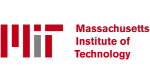 Massachusetts Institute of Technology logo. Transparent background with letters in red